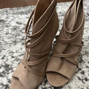 Open toed booties size 5.5
